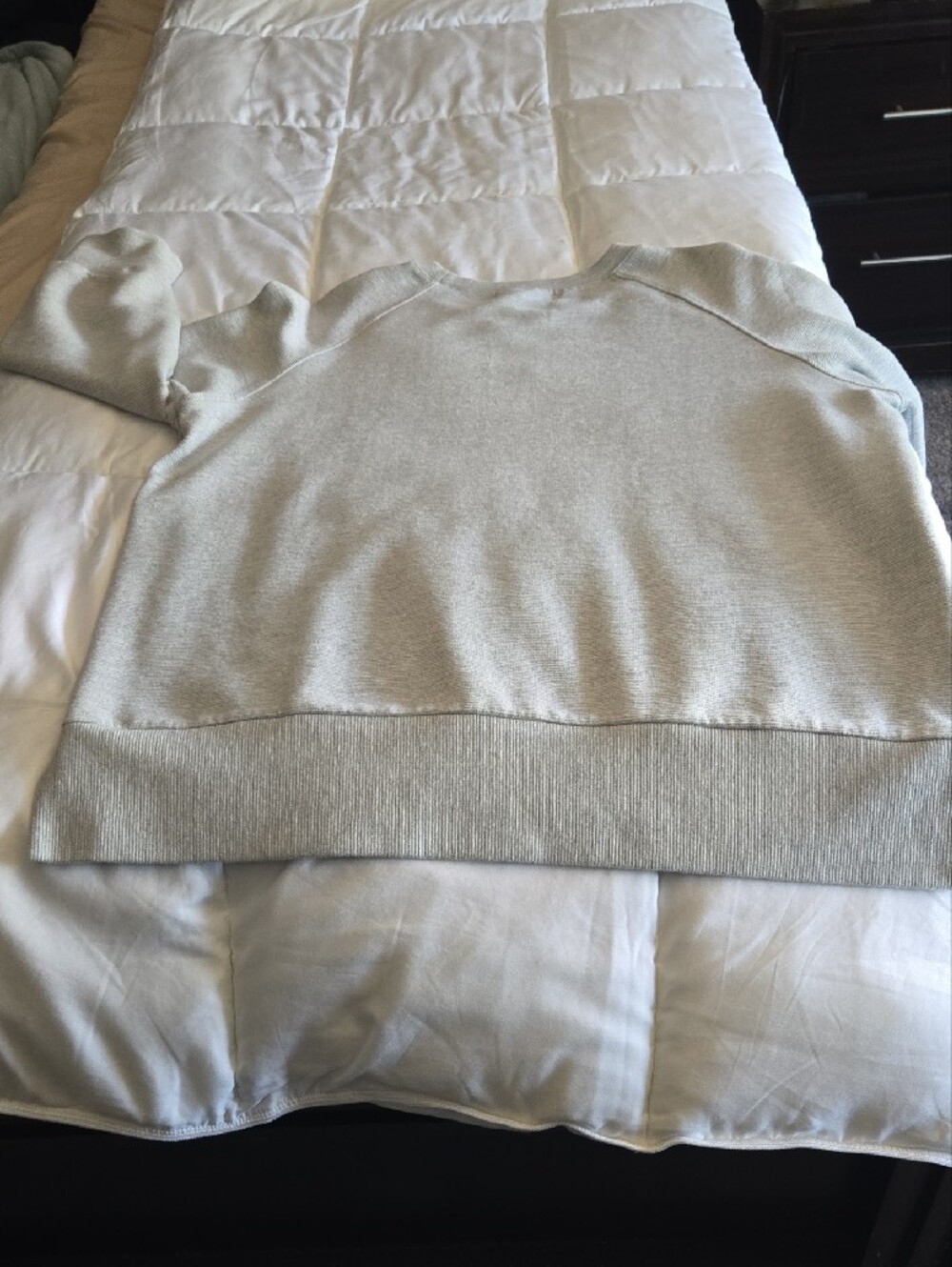 Light Gray Women's Crewneck Sweatshirt - Picture 8 of 8